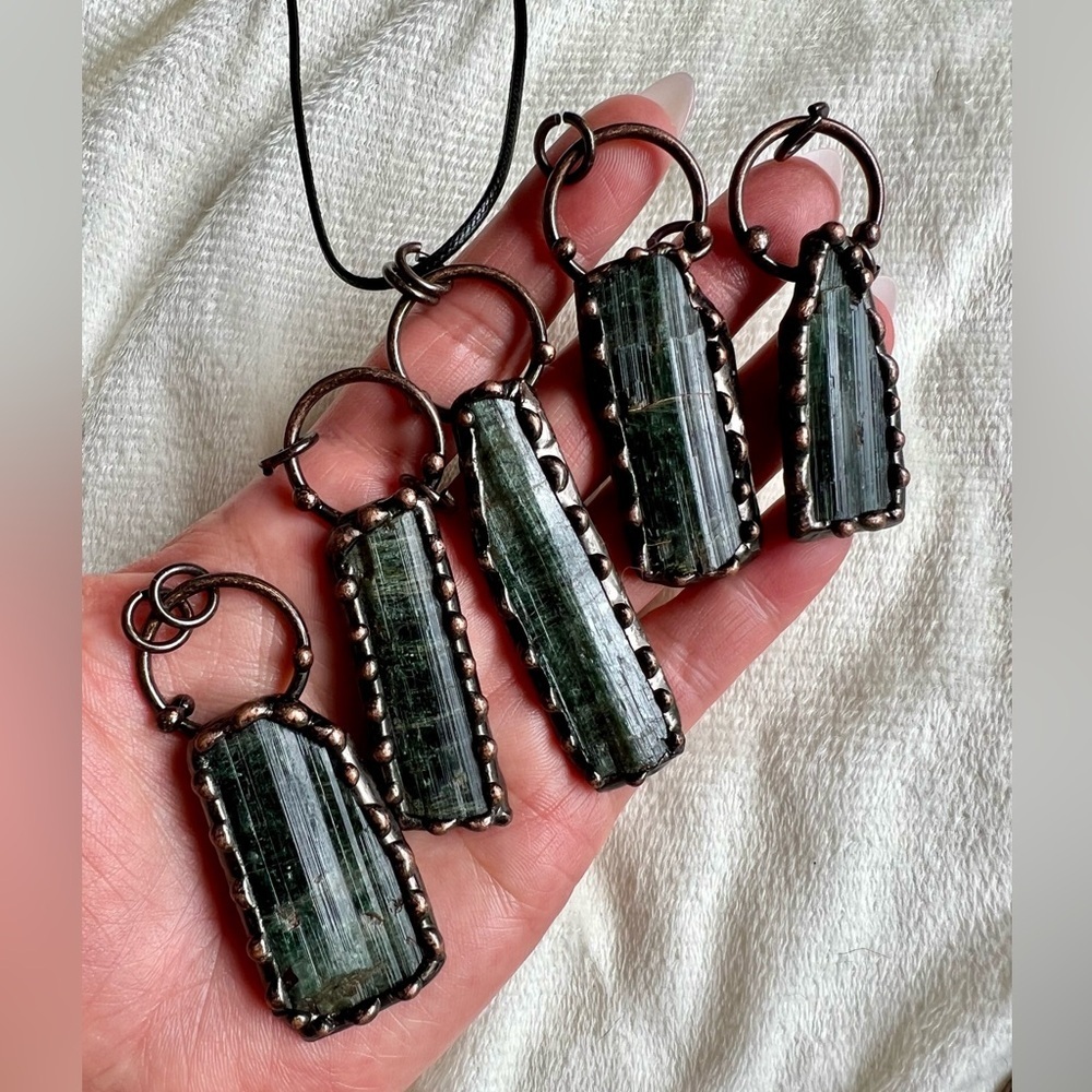 You Choose! RAW KYANITE + Copper Necklace Pendant